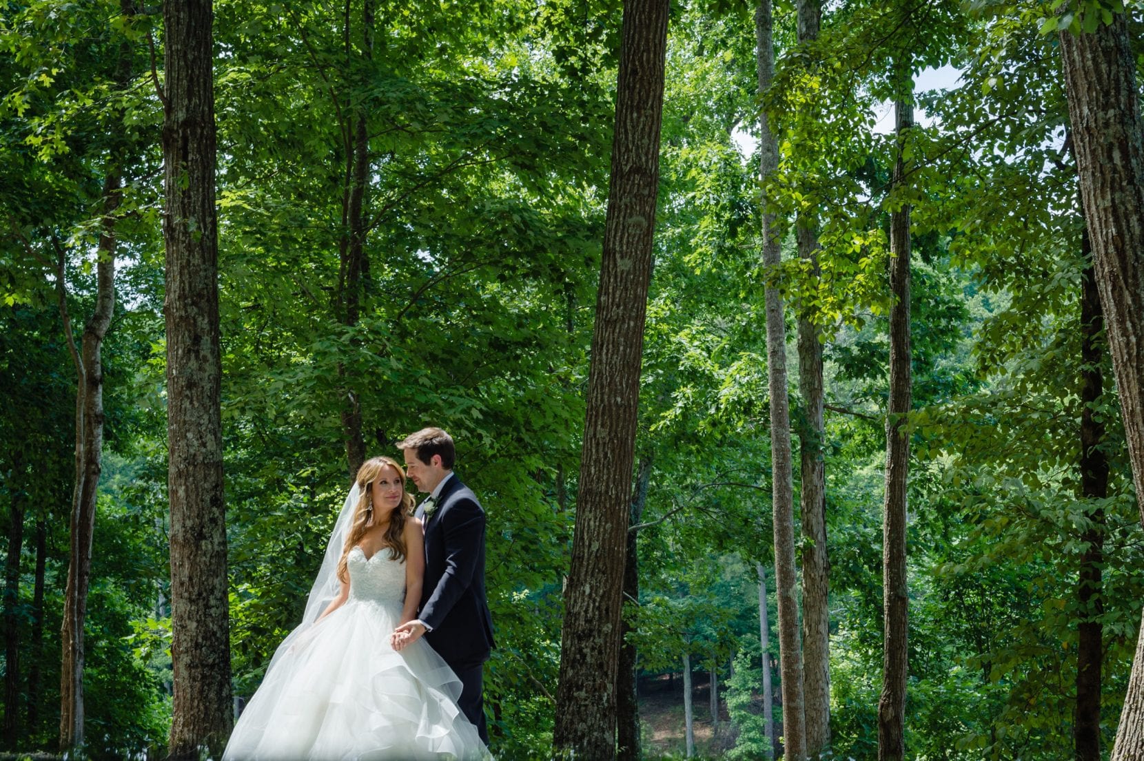 couple portrait in the woods